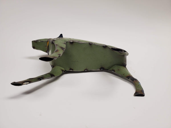 Green Dog - Scrap Metal Art
