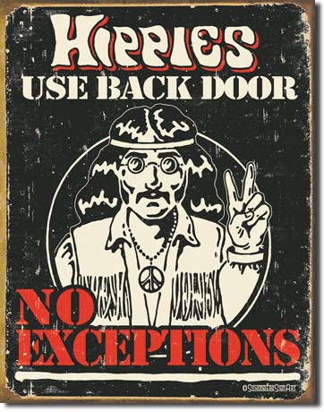 Hippies Use Back Door - Magnet