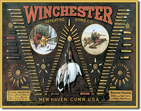Winchester - Bullet Board - Tin Sign