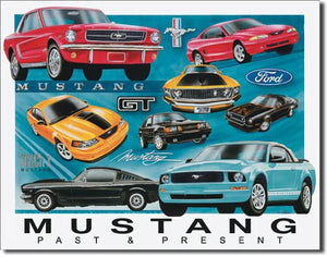 Ford Mustang Chronology - Tin Sign