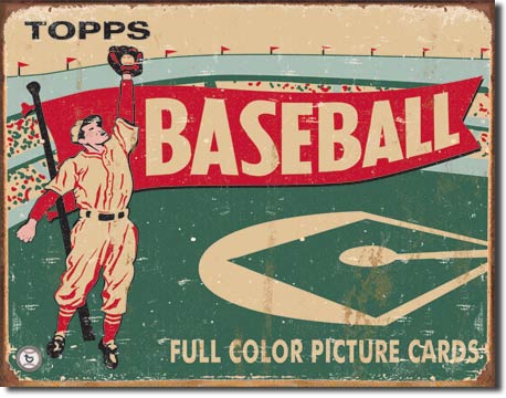 Topps Baseball - Tin Sign