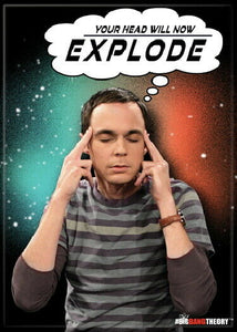 Big Bang - Sheldon Head Explode - Magnet