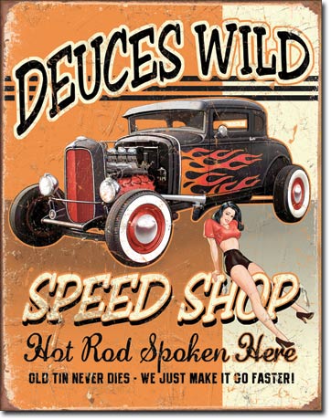 Deuces Wild Speed Shop - Magnet