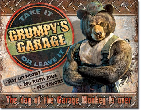 Grumpy's Garage - Magnet