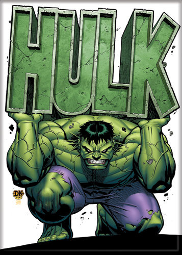 Incredible Hulk - Hulk Holding Name - Magnet