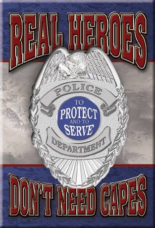 Real Heroes - Police - Magnet