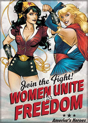 Wonder Woman - DC Bombshells Wonder Woman and Super Girl - Magnet