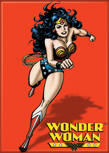 Wonder Woman - WW on Red  - Magnet