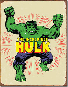 Incredible Hulk Retro - Tin Sign