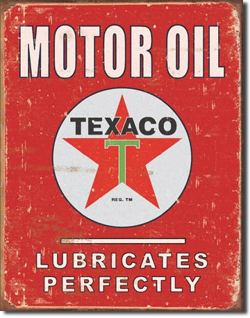 Texaco Motor Oil - Tin Sign