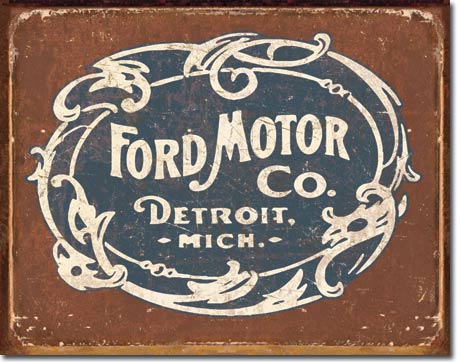 Ford Historic Logo - Tin Sign