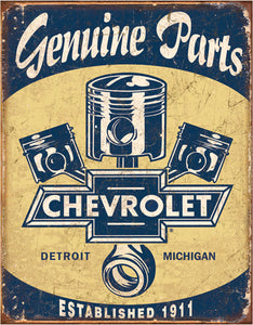 Chevrolet Parts - Tin Sign