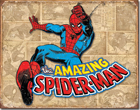 Spiderman Retro - Tin Sign