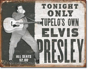 Elvis - Tupelo's Own - Tin Sign