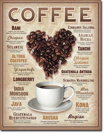 Coffee Heart - Tin Sign