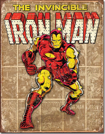 Ironman Retro Panels - Tin Sign