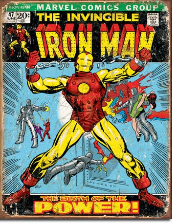 Ironman Comic Cover - Tin Sign