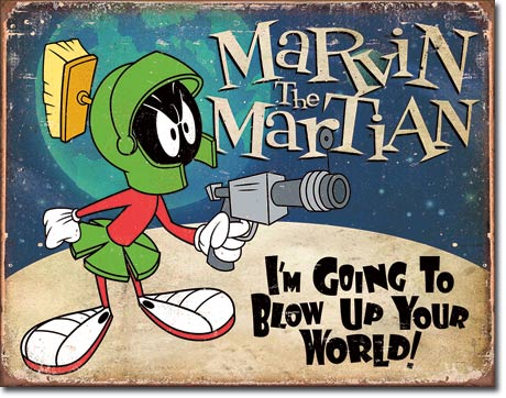 Marvin the Martian - Tin Sign