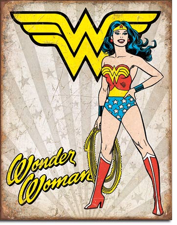 Wonder Woman Heroic - Tin Sign