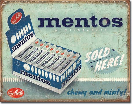 Mentos - Tin Sign
