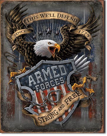 Armed Forces - Tin Sign
