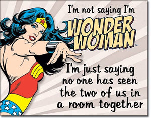 Wonder Woman - Same Room - Tin Sign