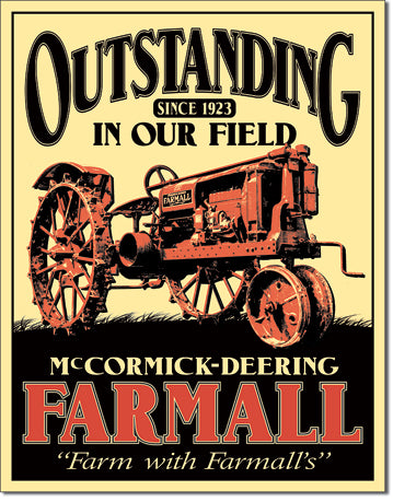 Farmall Outstanding - Tin Sign