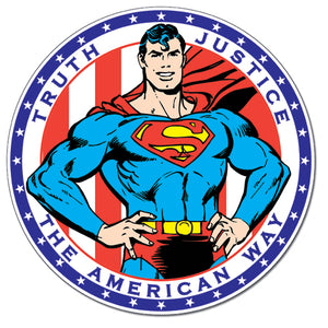 Superman Truth Justice - Tin Sign