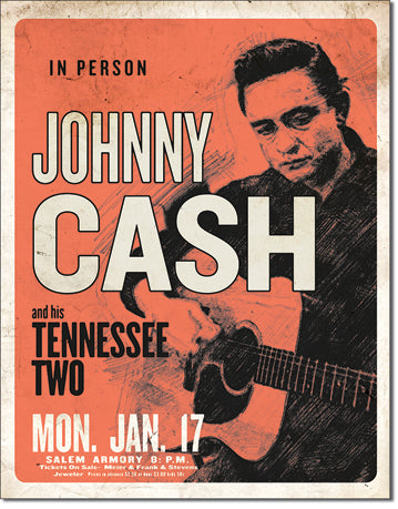 Johnny Cash - Tin Sign