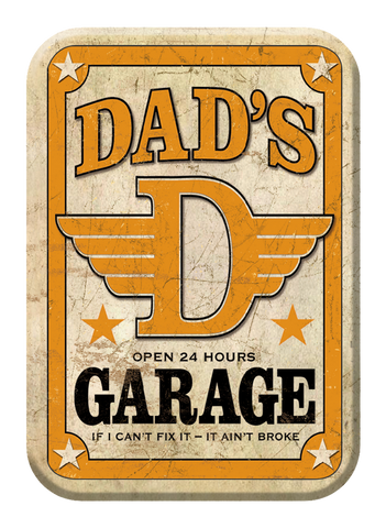 Dad's Garage - Magnet